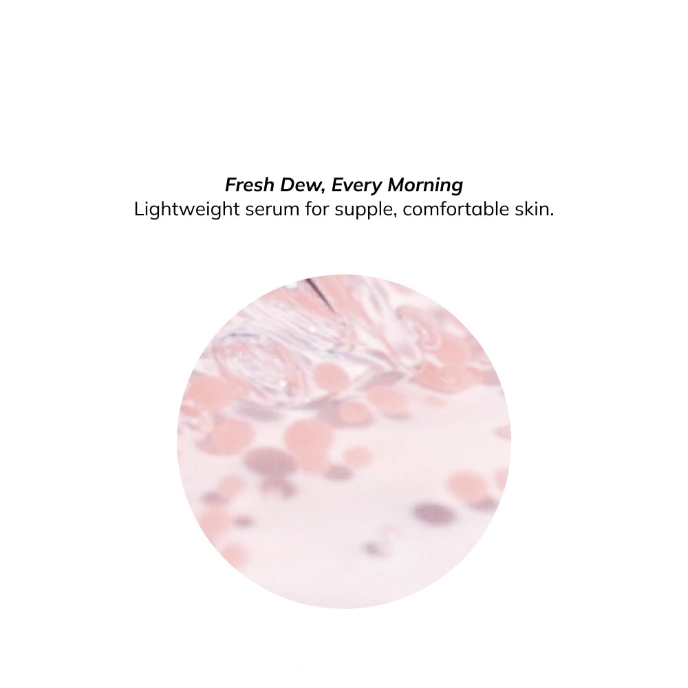 capsule technology dew serum with lightweight and comfortable skin