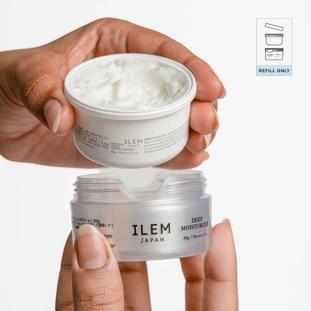 deep moisturizer refill for dry skin used lightly on t-zone and more on dry zones