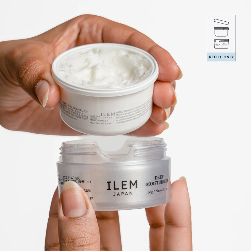 deep moisturizer refill for dry skin used lightly on t-zone and more on dry zones