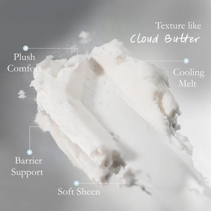 cloud-soft deep moisturizing cream absorbs smoothly non-waxy comfort