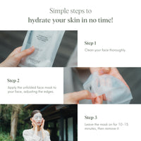 steps of hydrating face mask